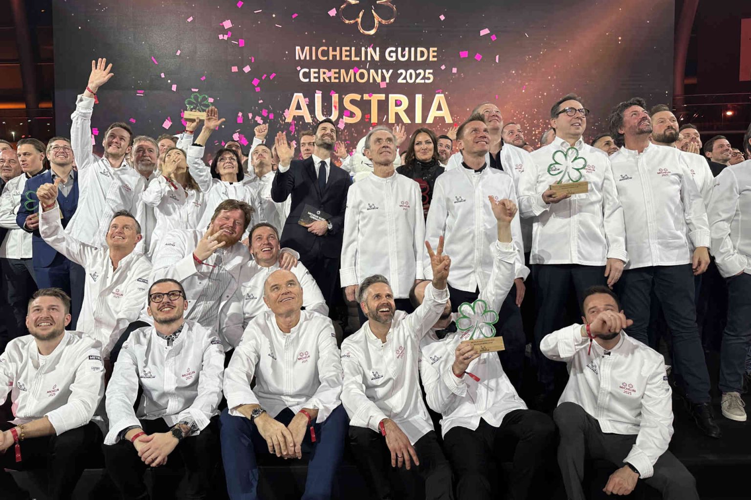 At the award ceremony for the MICHELIN stars. © Alexandra Gorsche