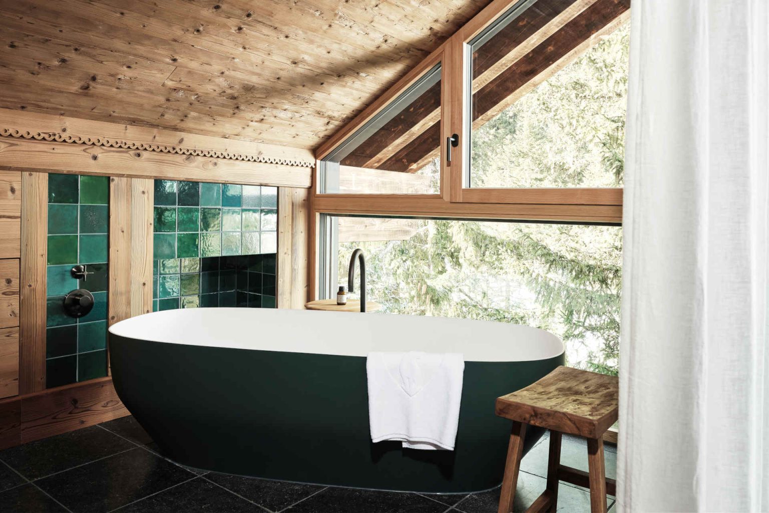 The bathroom in the Chalet Loft © Lech Lodge