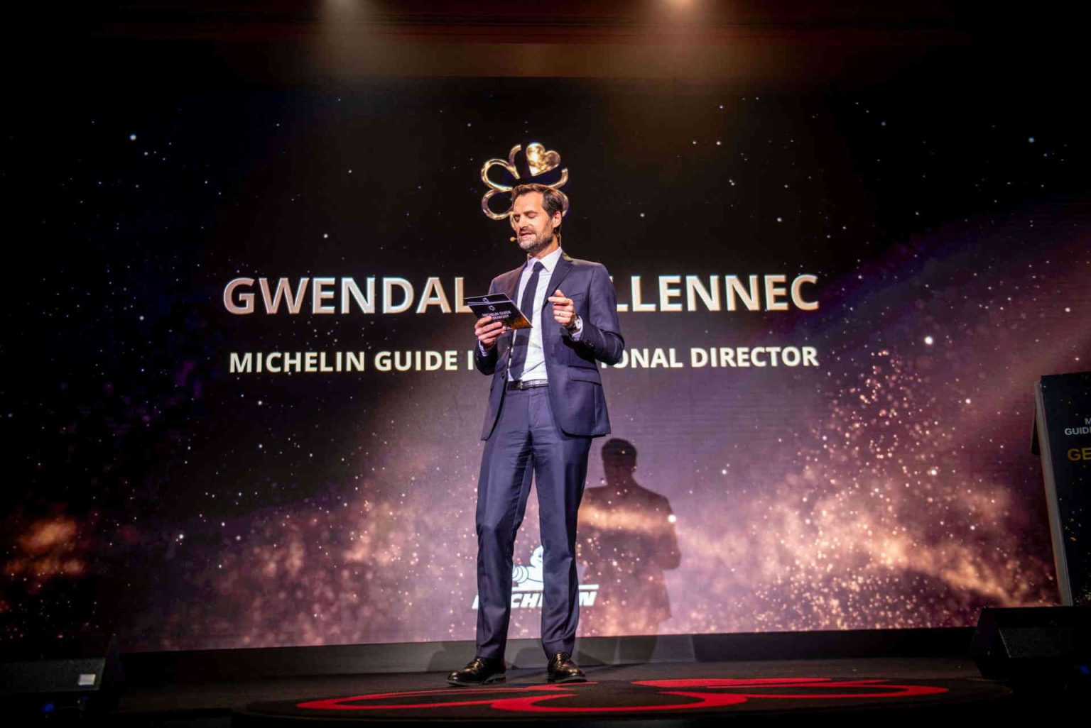 Gwendal Poullennec, International Director of the Guide Michelin at the Palmengarten Gesellschaftshaus © Guide Michelin