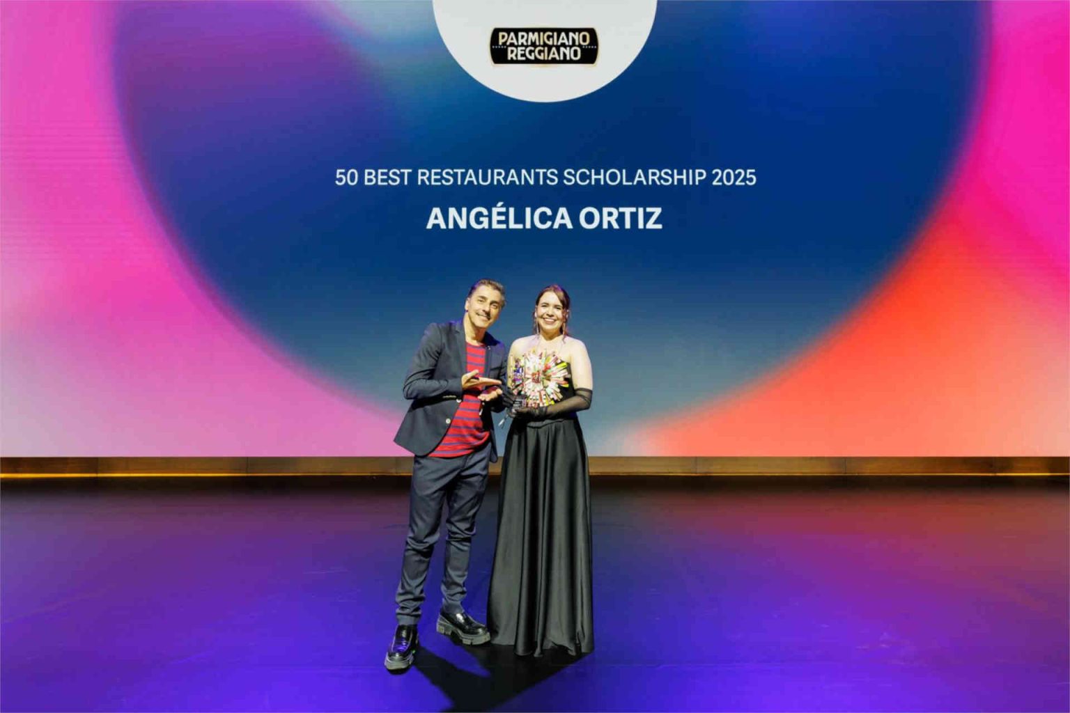 The 50 Best Restaurants Scholarship, in cooperation with Parmigiano Reggiano, is awarded to Angélica Ortiz © World's 50 Best Restaurants