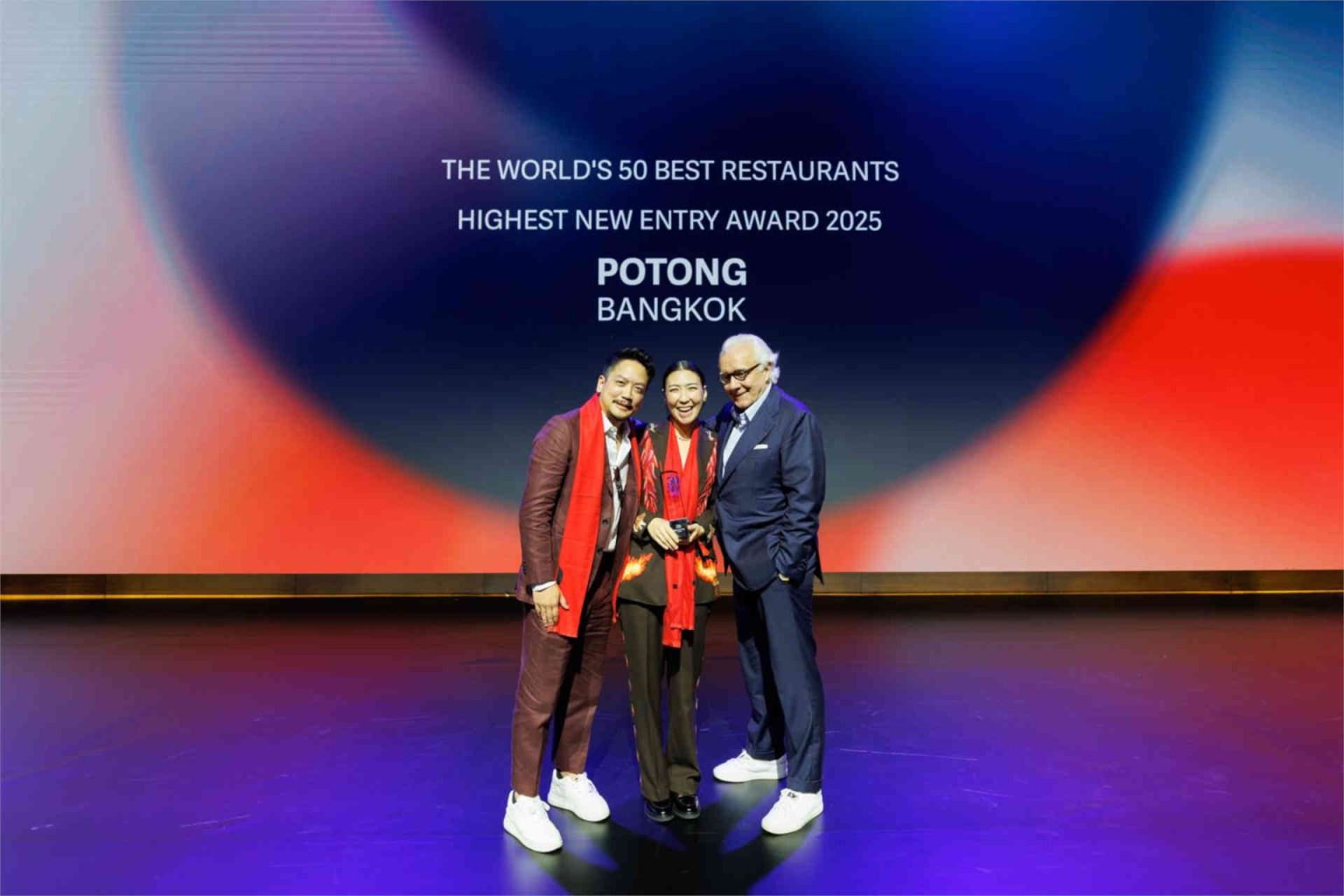Potong in Bangkok receives the Highest New Entry Award © World's 50 Best Restaurants