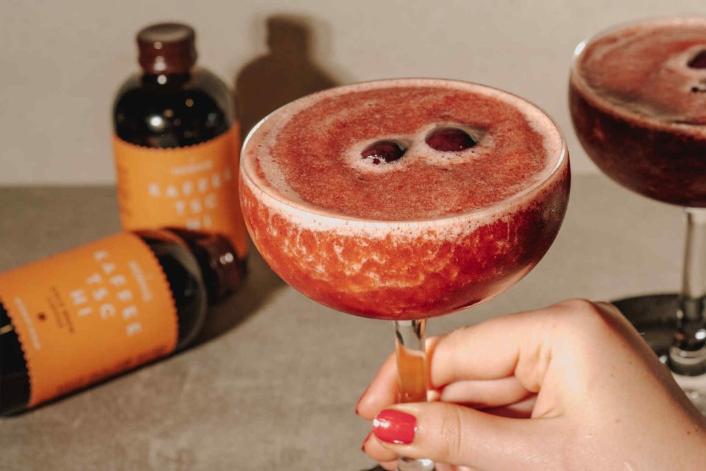 Frozen Cherry Espresso Martini © J. Hornig