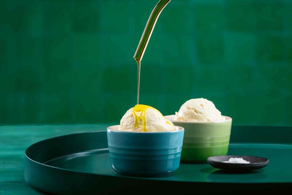 Ice cream with olive oil © Unilever Food Solutions