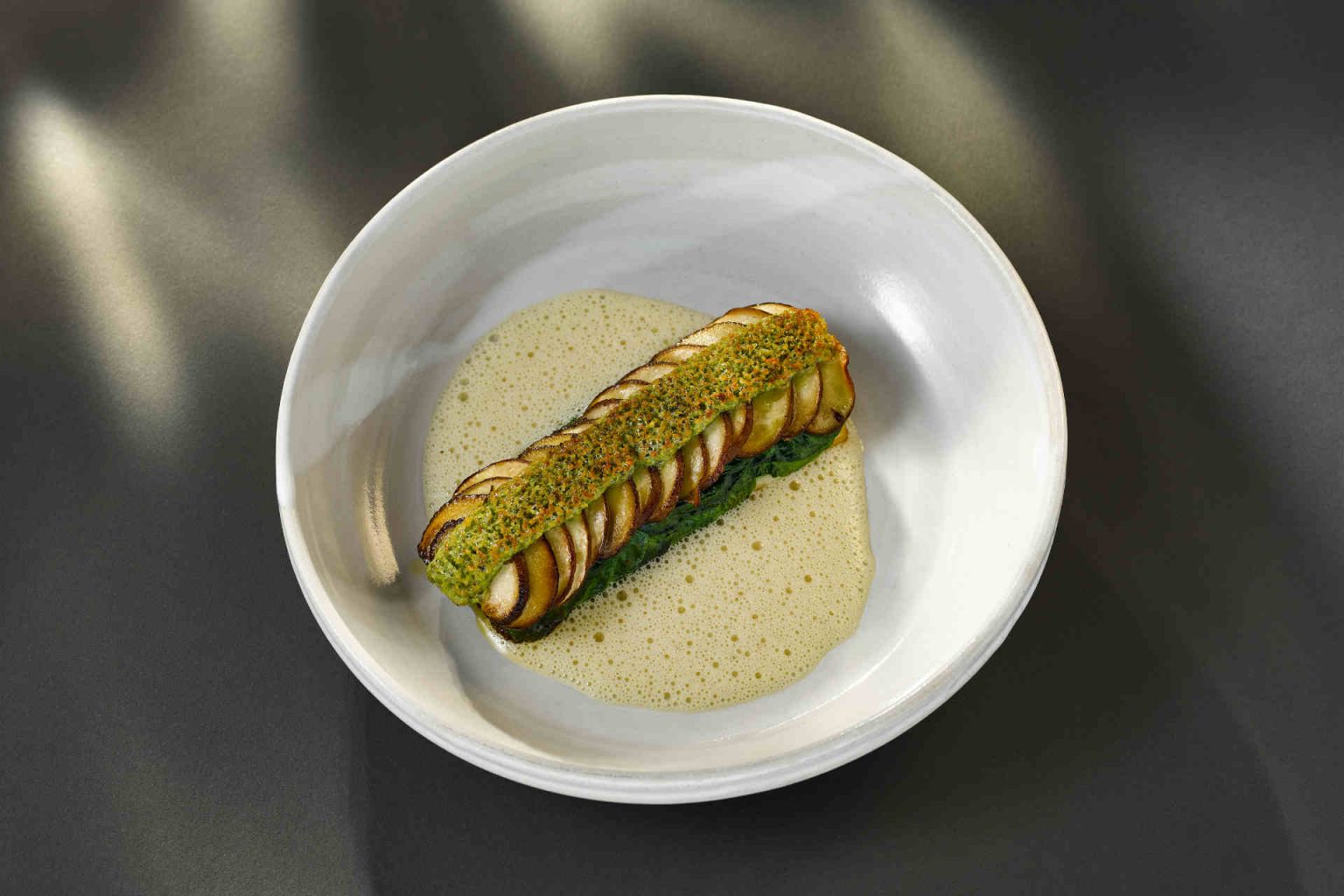 Char with herb crust, photo provided