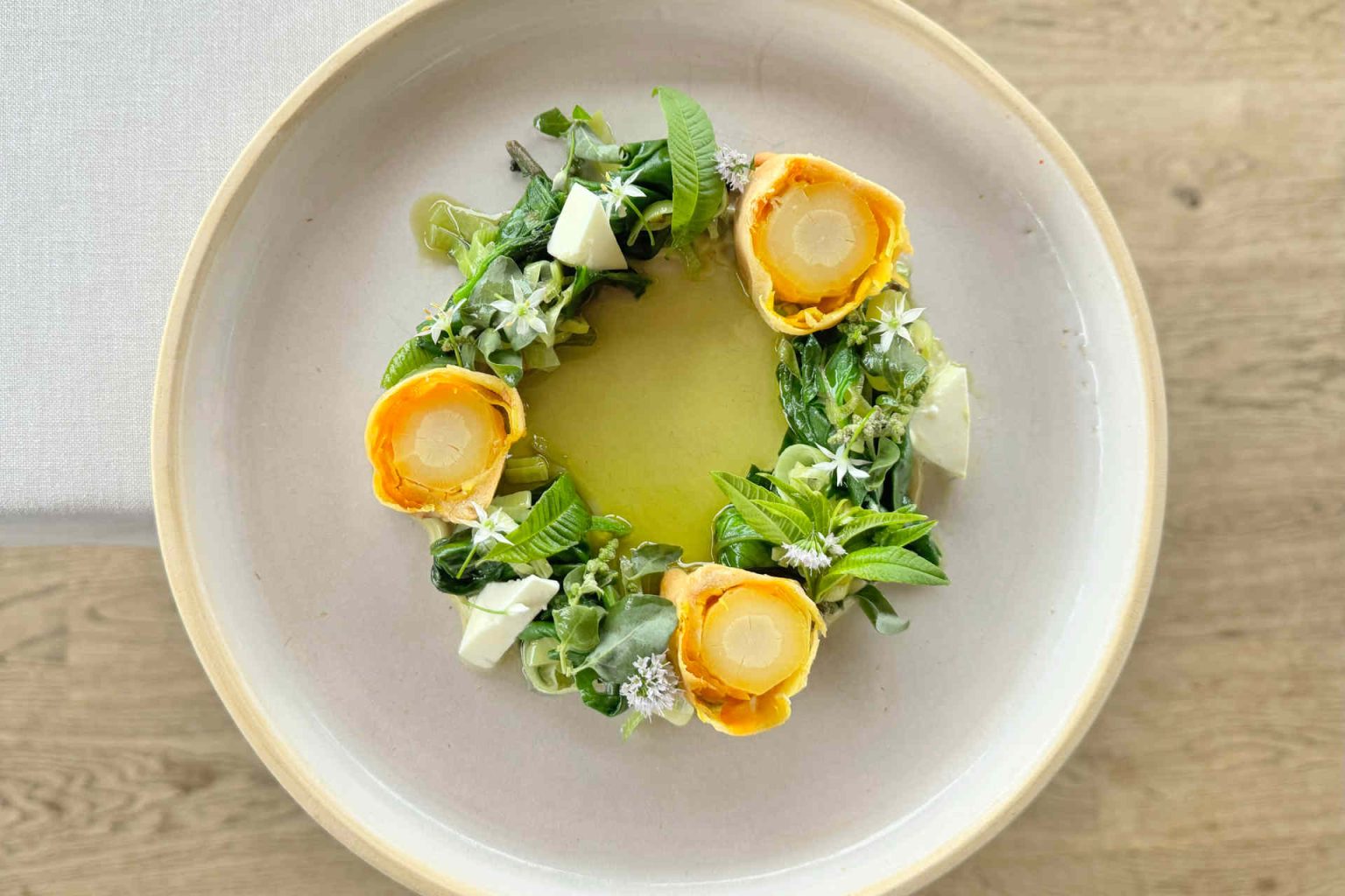 Parsnips, leeks, and lovage from Luger, photo provided
