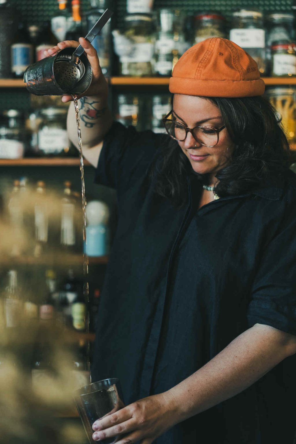 Marie Rausch: Owner of Rotkehlchen Ug, Bartender of the Year (Falstaff), Mixologist of the Year (Rolling Pin), certified herbalist. Known for her “cooked” drinks, which are structured like culinary creations. Photo provided