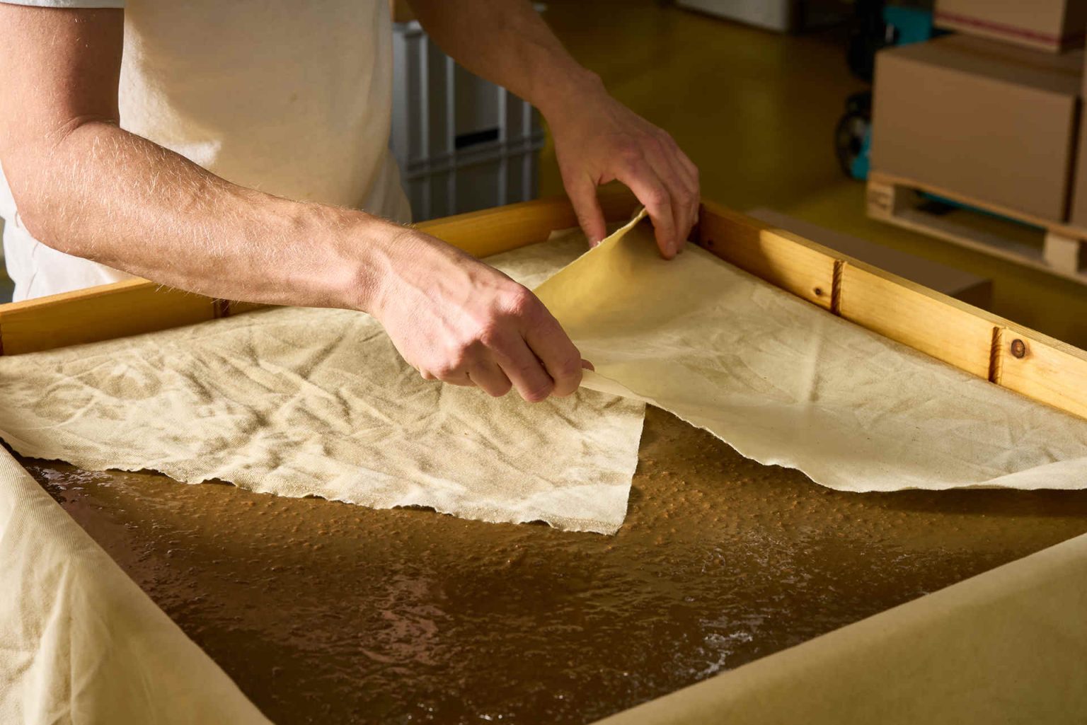 At LUVI in production © Julia Hildebrand