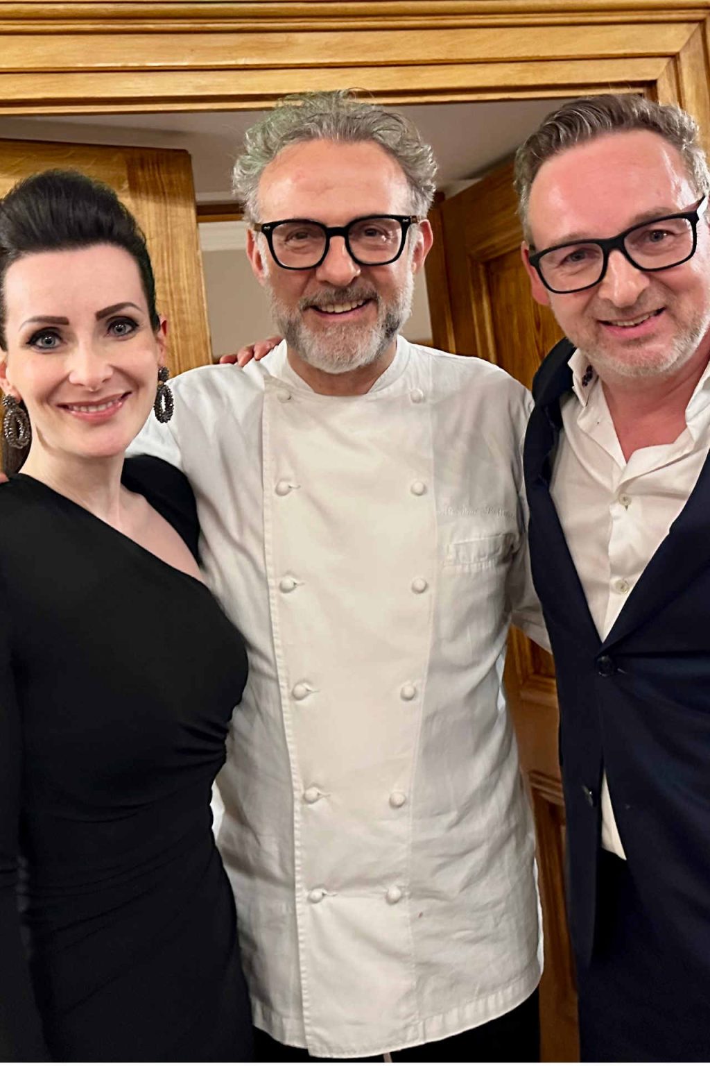 From left: Alexandra Gorsche, Massimo Bottura, Heimo Jessenko © Genusspunkt