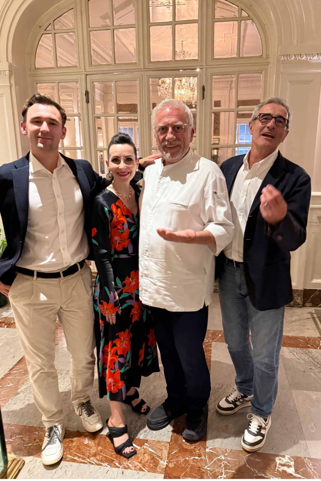 From left: Luca Felicetti, Alexandra Gorsche, Davide Scabin, Riccardo Felicetti © Genusspunkt